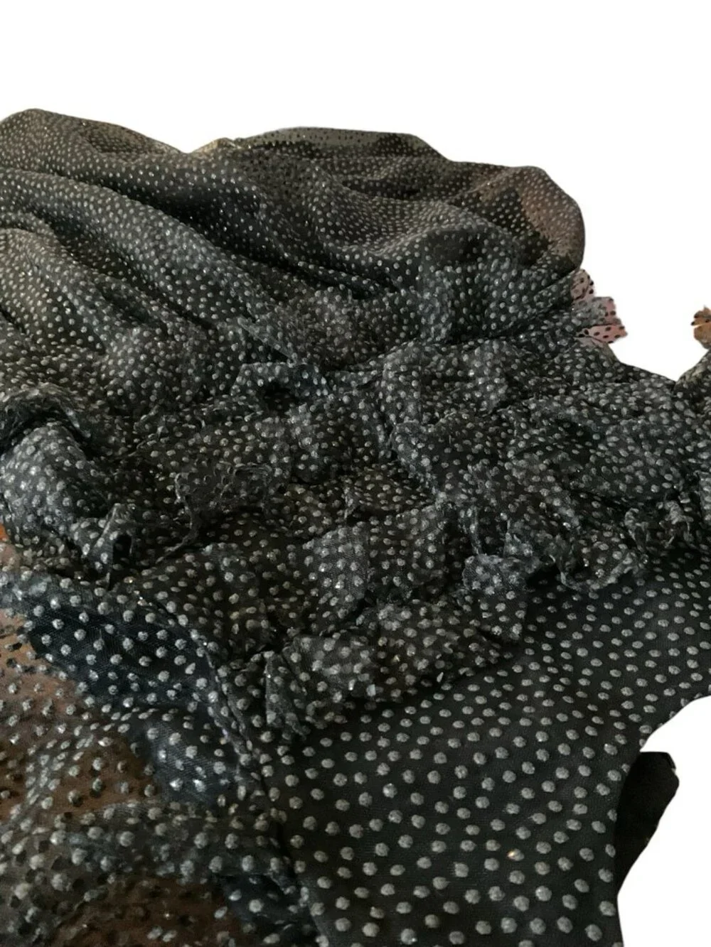 Patachou Girls Polka dot Tulle Dress Black Party Special Occasion Size 8 Years